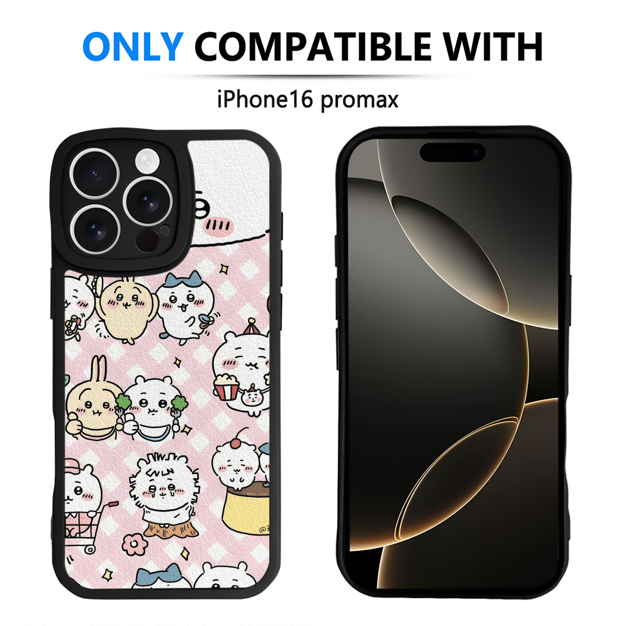（画像用） ちいかわ Chii-kawa 【iPhone 16シリーズ対応】シリコンスマホケース（レザー調） 材質：シリコン